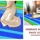 Ultra Soft Area Rug, Non Slip, Stain Resistant, Washable Area Rugs for Living Room, Bedroom, Whimsical Modern Fluid Design(Blue)