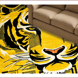 Ultra Soft Area Rug, Non Slip, Stain Resistant, Washable Area Rugs for Living Room, Bedroom, Stylish Tiger Print Non-Slip Rug(Blue)