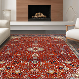 Luxe Earthy Hues with Medallion(Red)