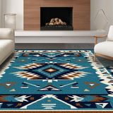 Luxurious Geometric Tiled Arrangement(Blue)