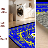 Vibrant Blue Tiled Design(Blue)