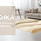Ultra Soft Area Rug, Non Slip, Stain Resistant, Washable Area Rugs for Living Room, Bedroom, Sustainable Jute Textured Charm(Beige)