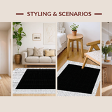 Transitional Textured Symmetrical Layout(Black)