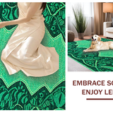 Elegant Teal Patterned Artistry(Blue)