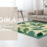 Ultra Soft Area Rug, Non Slip, Stain Resistant, Washable Area Rugs for Living Room, Bedroom, Lush Distressed Floral Design(Beige)