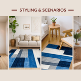 Elegant Monochrome Artful Design(Blue)