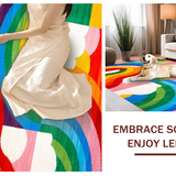 Colorful Contemporary Patterned Mat(Red)