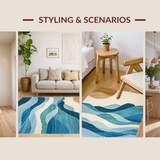 Elegant Coastal Charm Entryway Accent(Beige)