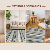 Elegant Black Cream Geometric Design(Black)