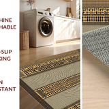 Ultra Soft Area Rug, Non Slip, Stain Resistant, Washable Area Rugs for Living Room, Bedroom, Chic Jungle Inspired Decor(Beige)