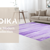 Ultra Soft Area Rug, Non Slip, Stain Resistant, Washable Area Rugs for Living Room, Bedroom, Artistic Fluid Ombre Effect(Purple)