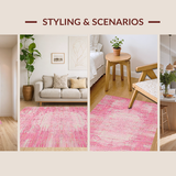 Contemporary Pastel Circular Artwork(Pink)