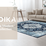 Elegant Medallion Distressed Aesthetic(Blue)