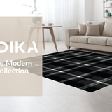 Minimalist Graphic Tile Arrangement(Black)