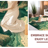Charming Playful Scenic Print(Green)
