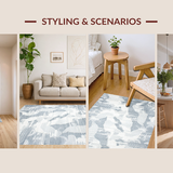 Contemporary Fuzzy Layered Stripes(Gray)