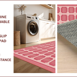 Ultra Soft Area Rug, Non Slip, Stain Resistant, Washable Area Rugs for Living Room, Bedroom, Western Preppy Cowgirl Door(Pink)