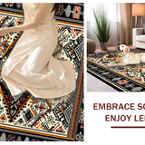 Elegant Black Geometric Motif(Black)