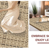 Cozy Ogee Patterned Nature Inspired(Beige)