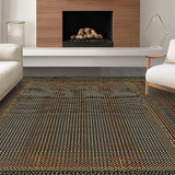 Ultra Soft Area Rug, Non Slip, Stain Resistant, Washable Area Rugs for Living Room, Bedroom, Stylish Cozy Farmhouse Motif(Gray)