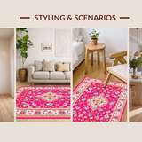 Luxe Pink Toned Geometric Motif(Pink)
