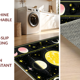 Eclectic Celestial Floral Motif(Black)