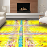 Ultra Soft Area Rug, Non Slip, Stain Resistant, Washable Area Rugs for Living Room, Bedroom, Rustic Warm Gradient Style(Yellow)