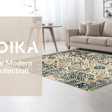 Elegant Woven Geometric Motif(Beige)