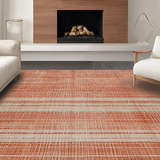 Ultra Soft Area Rug, Non Slip, Stain Resistant, Washable Area Rugs for Living Room, Bedroom, Vibrant Cozy Twisted Accent(Orange)