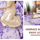 Ultra Soft Area Rug, Non Slip, Stain Resistant, Washable Area Rugs for Living Room, Bedroom, Whimsical Colorful Soft Texture(Purple)
