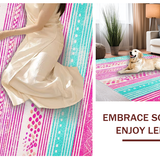 Ultra Soft Area Rug, Non Slip, Stain Resistant, Washable Area Rugs for Living Room, Bedroom, Lively Spring Bloom Aesthetic(Pink)