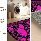 Ultra Soft Area Rug, Non Slip, Stain Resistant, Washable Area Rugs for Living Room, Bedroom, Eerie yet Fun Seasonal Decor(Pink)