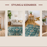 Rustic Dark Green Tiled Motif(Green)
