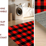 Artful Checkered Play Area(Red)