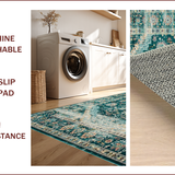Chic Distressed Oceanic Motif(Blue)