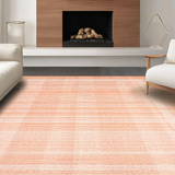 Ultra Soft Area Rug, Non Slip, Stain Resistant, Washable Area Rugs for Living Room, Bedroom, Vibrant Artistic Ogee Patterned Rug(Orange)