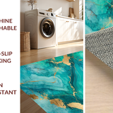 Contemporary Marbleized Visual Delight(Green)