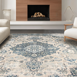 Elegant Gray Geometric Texture(Blue)