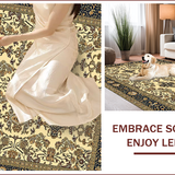 Ultra Soft Area Rug, Non Slip, Stain Resistant, Washable Area Rugs for Living Room, Bedroom, Luxurious Soft Monochrome Style(Beige)