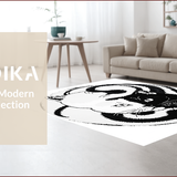 Ultra Soft Area Rug, Non Slip, Stain Resistant, Washable Area Rugs for Living Room, Bedroom, Cute Microfiber Bath Mat for Pet-Friendly Homes(Black)