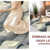 Graphic Zephyr Striped Entry Modern Flair(Beige)