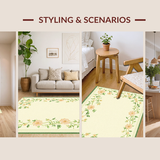 Ultra Soft Area Rug, Non Slip, Stain Resistant, Washable Area Rugs for Living Room, Bedroom, Cute Animal-Themed Decorative Piece(Beige)