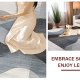 Ultra Soft Area Rug, Non Slip, Stain Resistant, Washable Area Rugs for Living Room, Bedroom, Ultra-Thin Fade Design Stain Resistant Non Slip Home Decor Rug Runner(Gray)