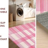 Cozy Textured Modernist Grid Expression(Pink)