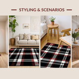 Chic Rustic Plaid Arrangement(Black)