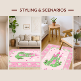 Charming Cartoon Wonderland Motif(Pink)
