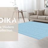 Coastal Gingham Geometric Flair(Blue)