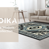 Artisanal Black and Gray Tiled Design(Gray)