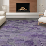 Ultra Soft Area Rug, Non Slip, Stain Resistant, Washable Area Rugs for Living Room, Bedroom, Vibrant Coastal Floral Touch(Purple)