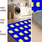 Ultra Soft Area Rug, Non Slip, Stain Resistant, Washable Area Rugs for Living Room, Bedroom, Cheerful Padded ABC Exploration Mat(Blue)